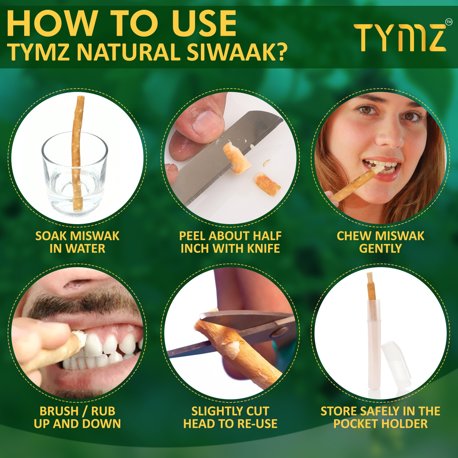 Natural Miswak Sticks Pack with Holder – Vacuum Sealed Fresh Sewak Toothbrush for Oral Care - Image 7